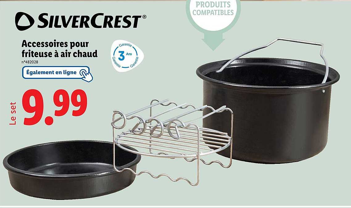 Accessoires pour friteuse à air chaud