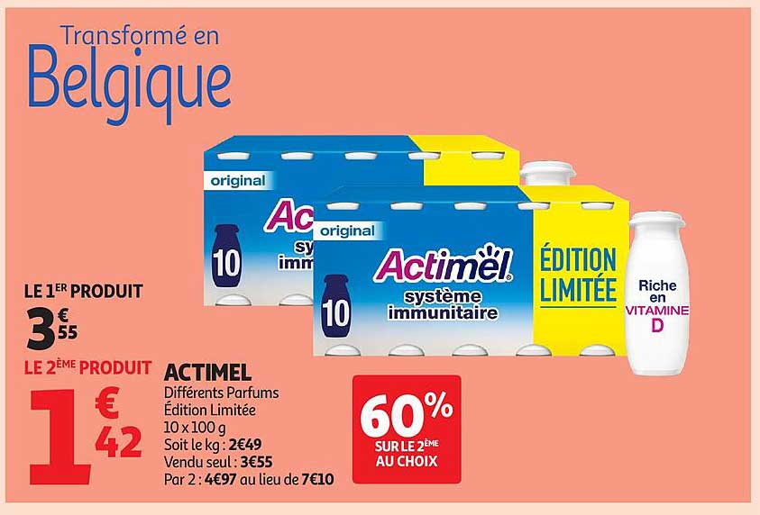 ACTIMEL Différents Parfums Édition Limitée