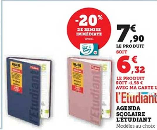 AGENDA SCOLAIRE L'ÉTUDIANT