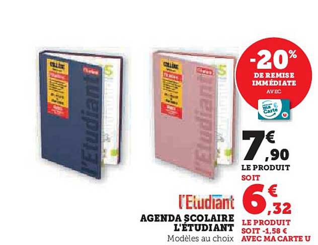 AGENDA SCOLAIRE L'ÉTUDIANT