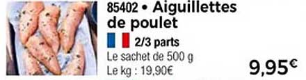 Aiguillettes de poulet