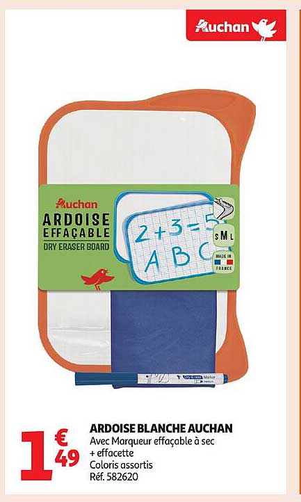 ARDOISE BLANCHE AUCHAN