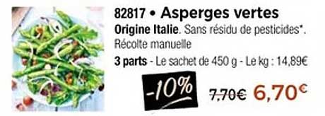 Asperges vertes
