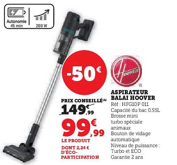 ASPIRATEUR BALAI HOOVER