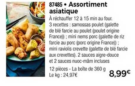 Assortiment asiatique