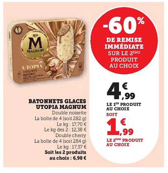 BATONNETS GLACES UTOPIA MAGNUM