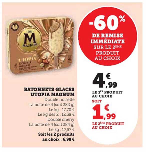 BATONNETS GLACES UTOPIA MAGNUM