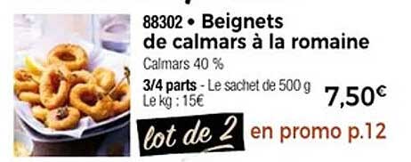 Beignets de calmars à la romaine