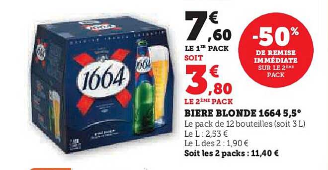 BIERE BLONDE 1664 5,5°