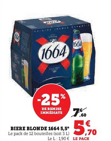 BIERE BLONDE 1664 5,5°