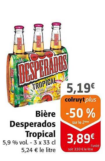 Bière Desperados Tropical