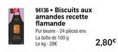 Biscuit aux amandes recette flamande