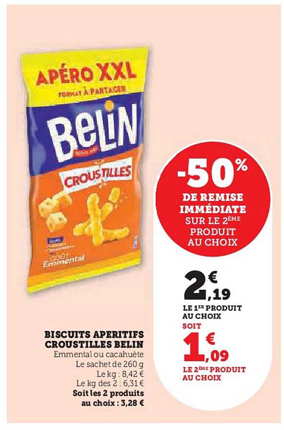 BISCUITS APÉRITIFS CROUSTILLES BELIN