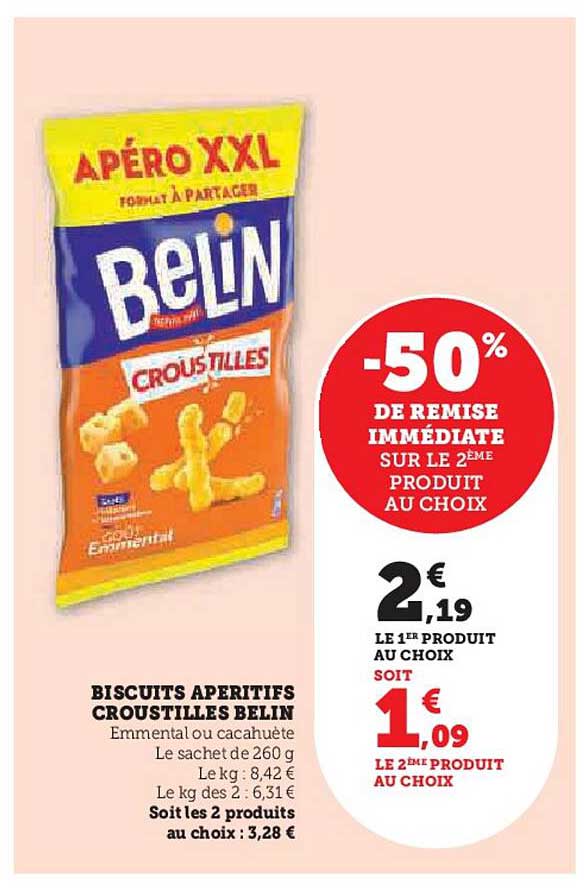 BISCUITS APÉRITIFS CROUSTILLES BELIN