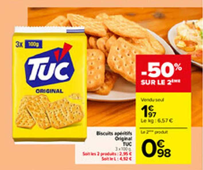 Biscuits apéritifs Original TUC