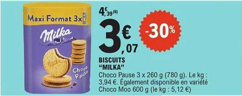 BISCUITS "MILKA"