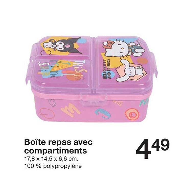 Boîte repas avec compartiments