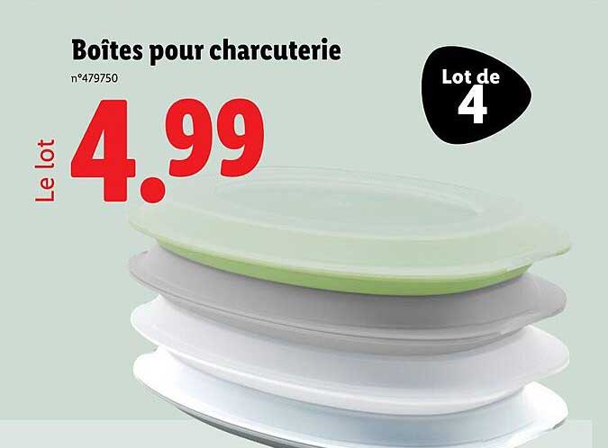 Boîtes pour charcuterie