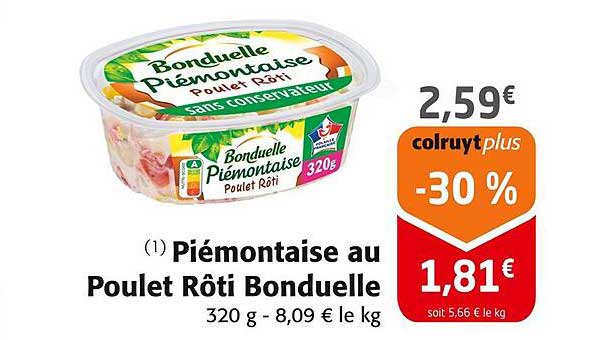 Bonduelle Piémontaise au Poulet Rôti