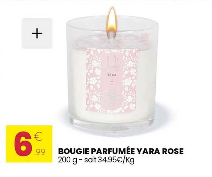 BOUGIE PARFUMÉE YARA ROSE
