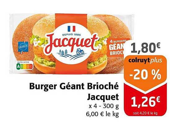 Burger Géant Brioche Jacquet