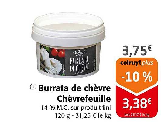 Burrata de chèvre Chèvrefeuille