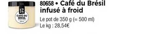 Café du Brésil infusé à froid