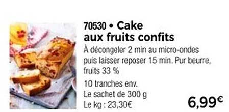 Cake aux fruits confits