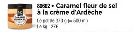 Caramel fleur de sel à la crème d'Ardèche