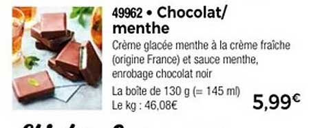 Chocolat/menthe