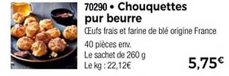 Chouquettes pur beurre