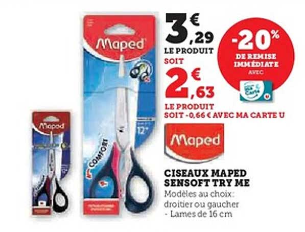 CISEAUX MAPED SENSOFT TRY ME