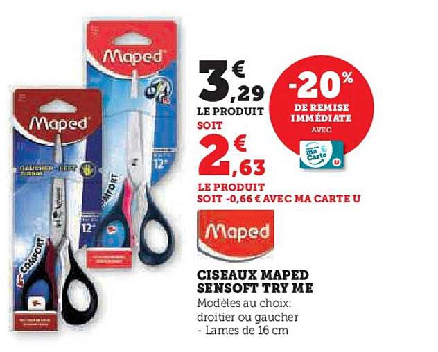 CISEAUX MAPED SENSOFT TRY ME
