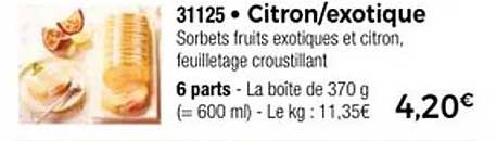 Citron/exotique