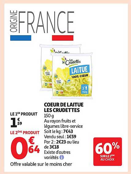 COEUR DE LAITUE LES CRUDETTES