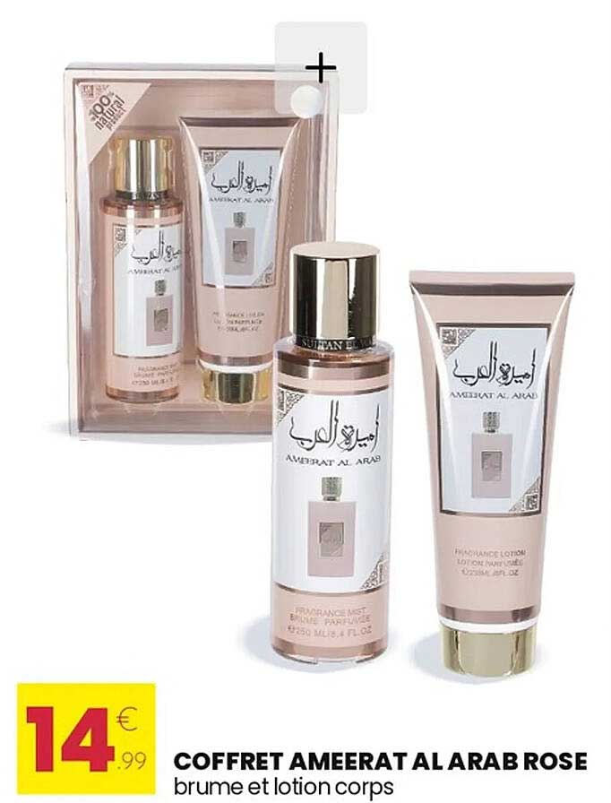 COFFRET AMEERAT AL ARAB ROSE