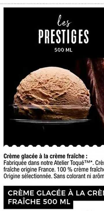 Crème glacée à la crème fraîche 500 ML