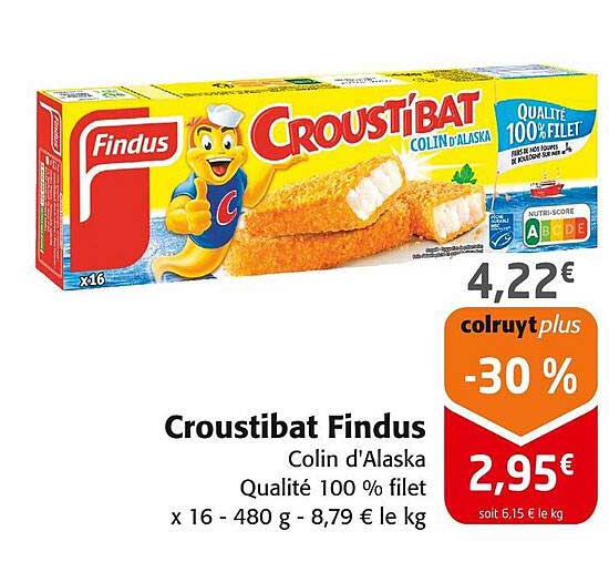 Croustibat Findus - Colin d'Alaska