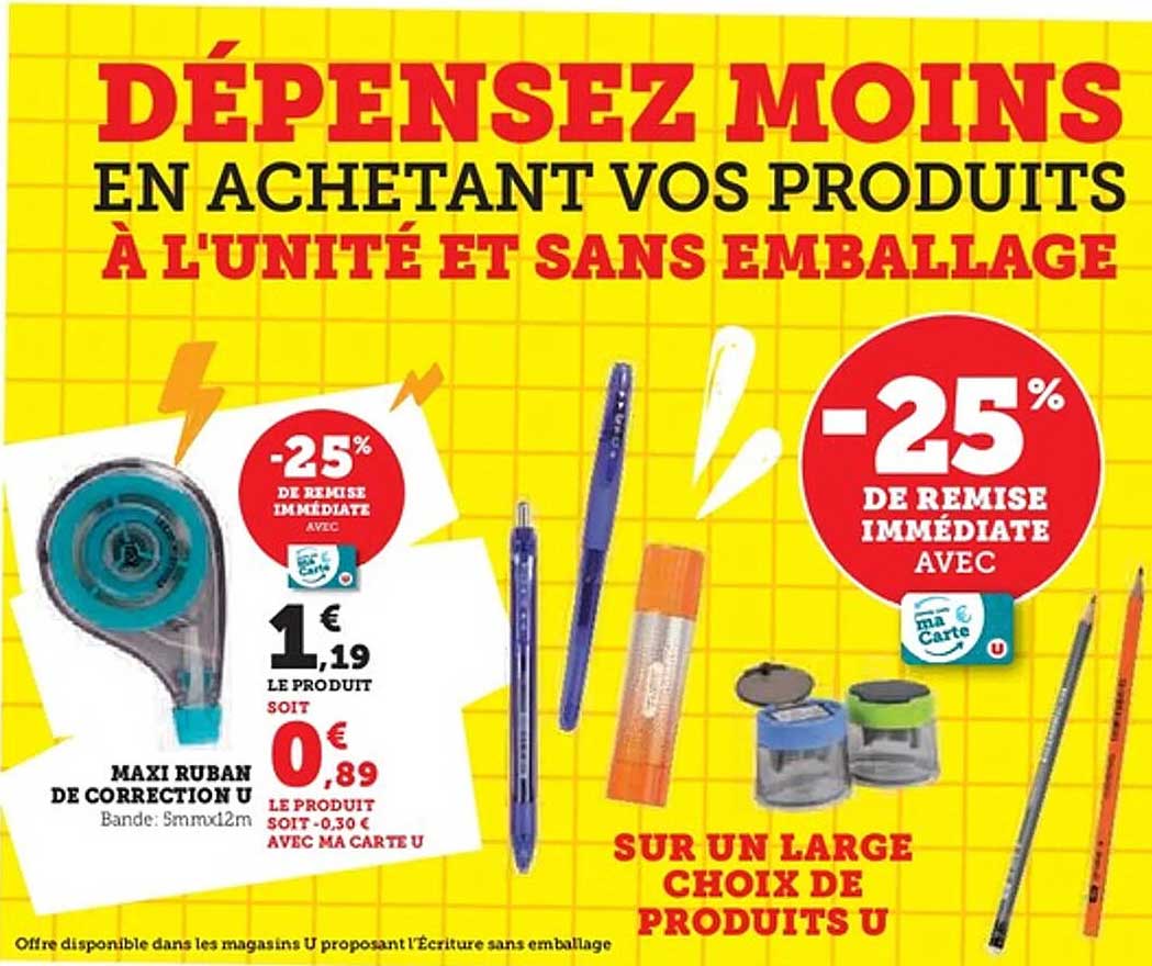 DÉPENSEZ MOINS EN ACHETANT VOS PRODUITS À L'UNITÉ ET SANS EMBALLAGE