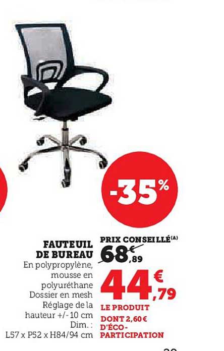 FAUTEUIL DE BUREAU