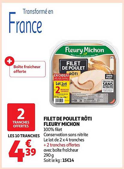 FILET DE POULET RÔTI FLEURY MICHON