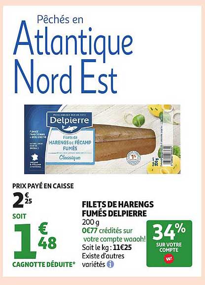 Filets de harengs fumés Delpierre