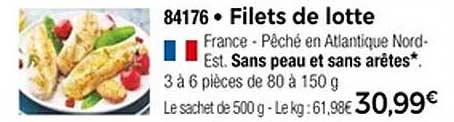 Filets de lotte