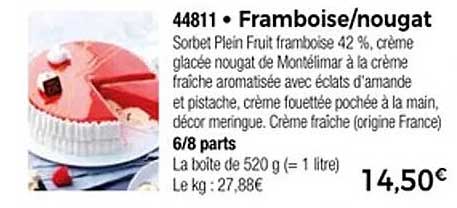 Framboise/nougat