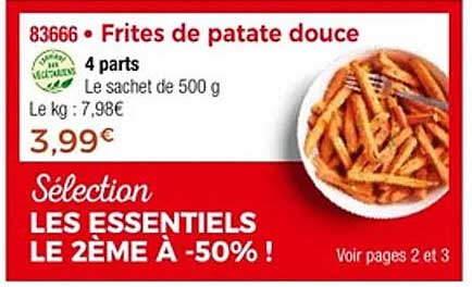 Frites de patate douce