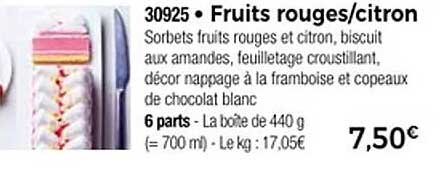 Fruits rouges/citron