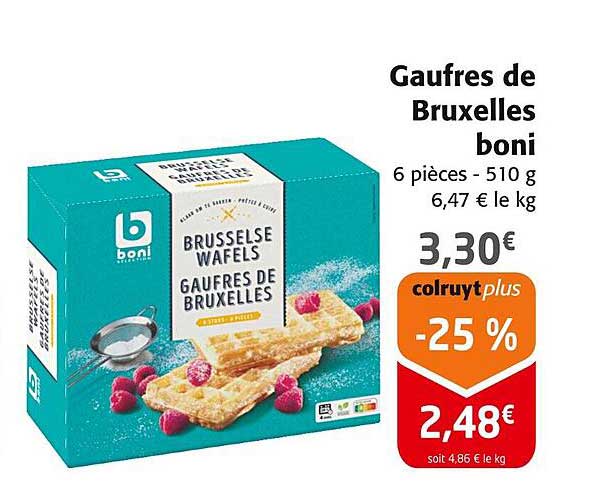 Gaufres de Bruxelles boni