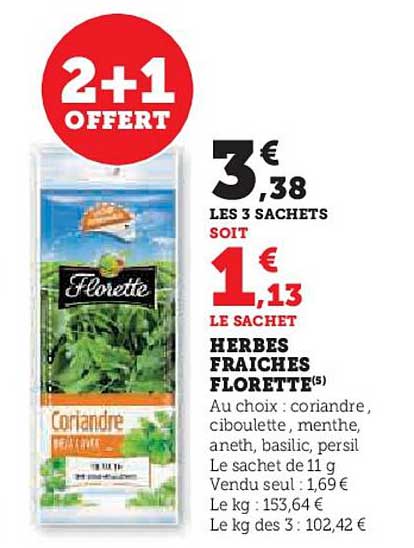 HERBES FRAÎCHES FLORETTE