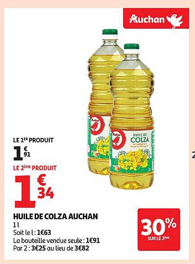 HUILE DE COLZA AUCHAN