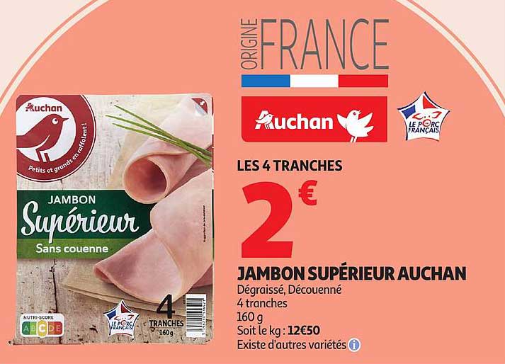 JAMBON SUPÉRIEUR AUCHAN